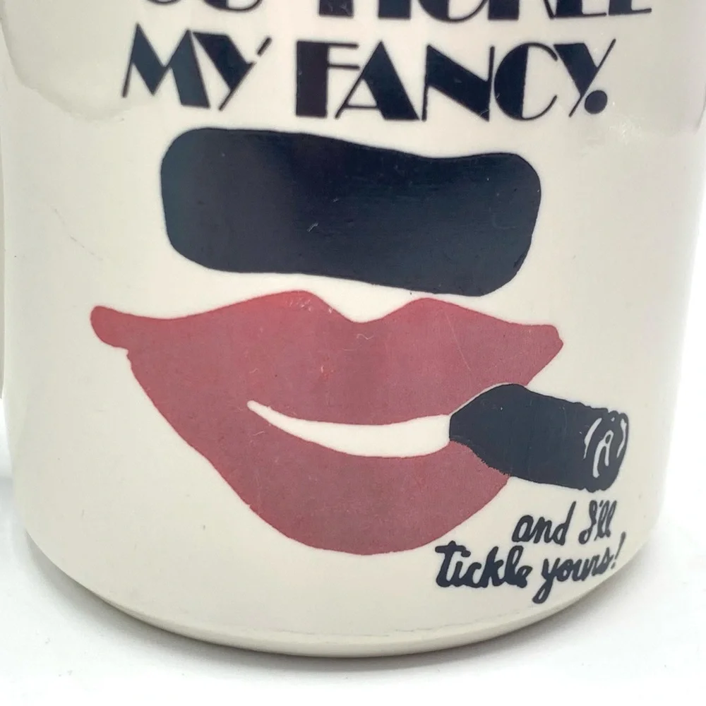 Vintage “You Tickle My Fancy” Hot Lips by Doug Wilson Mug 80s